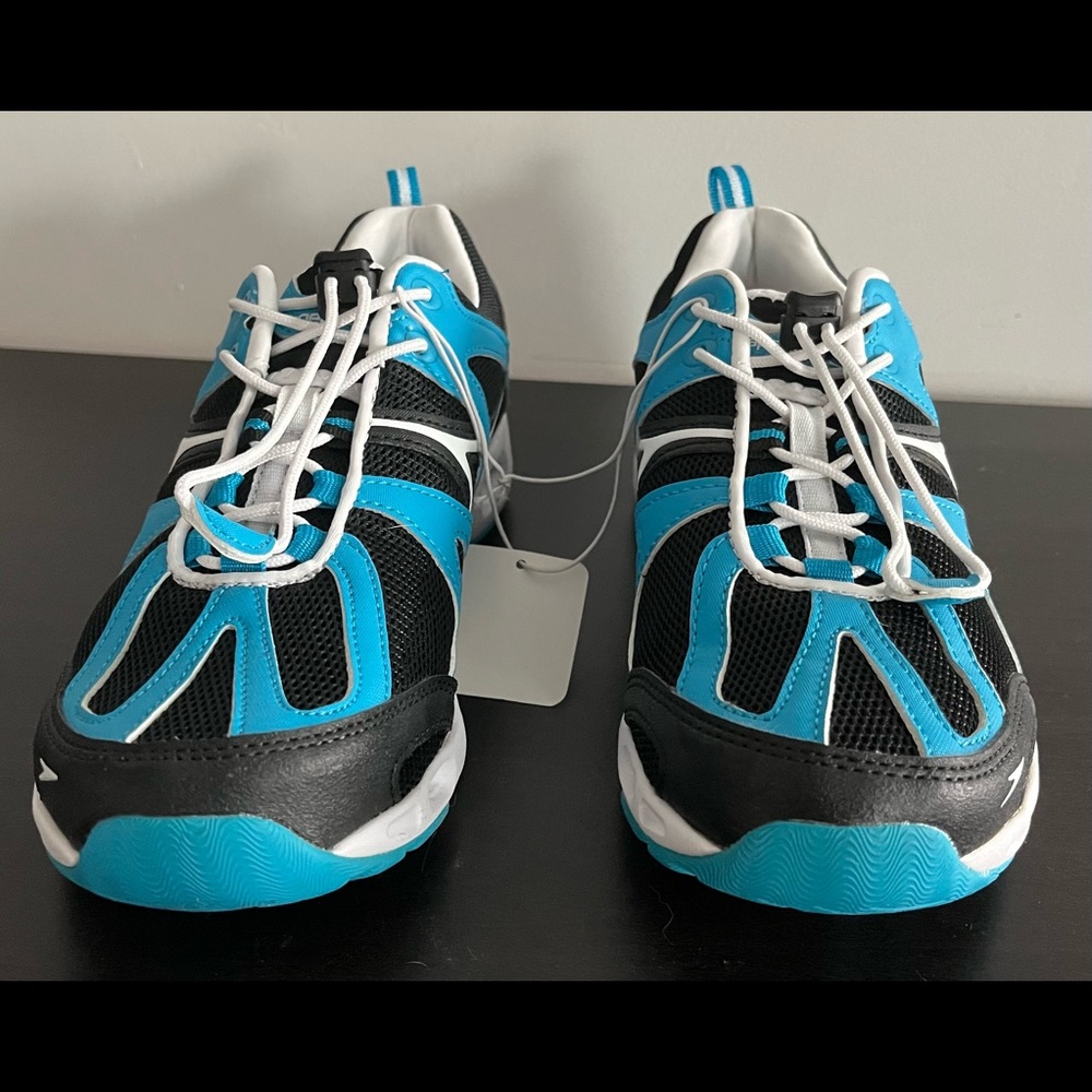 Speedo Hydro Comfort 4.0 Water Shoes #10745 Black/Turq/White Women’s Size 9US